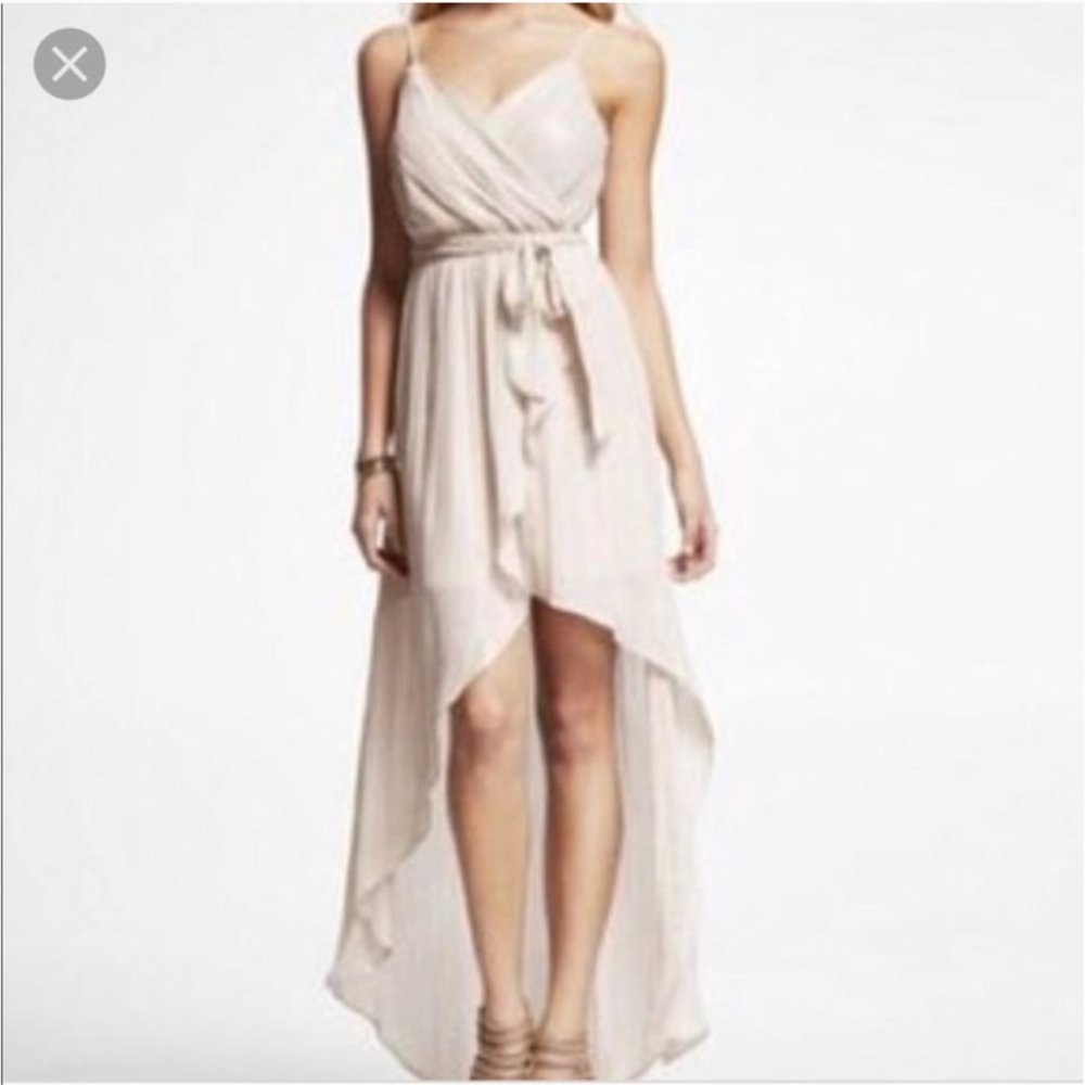 Express High Low Grecian Style Dress